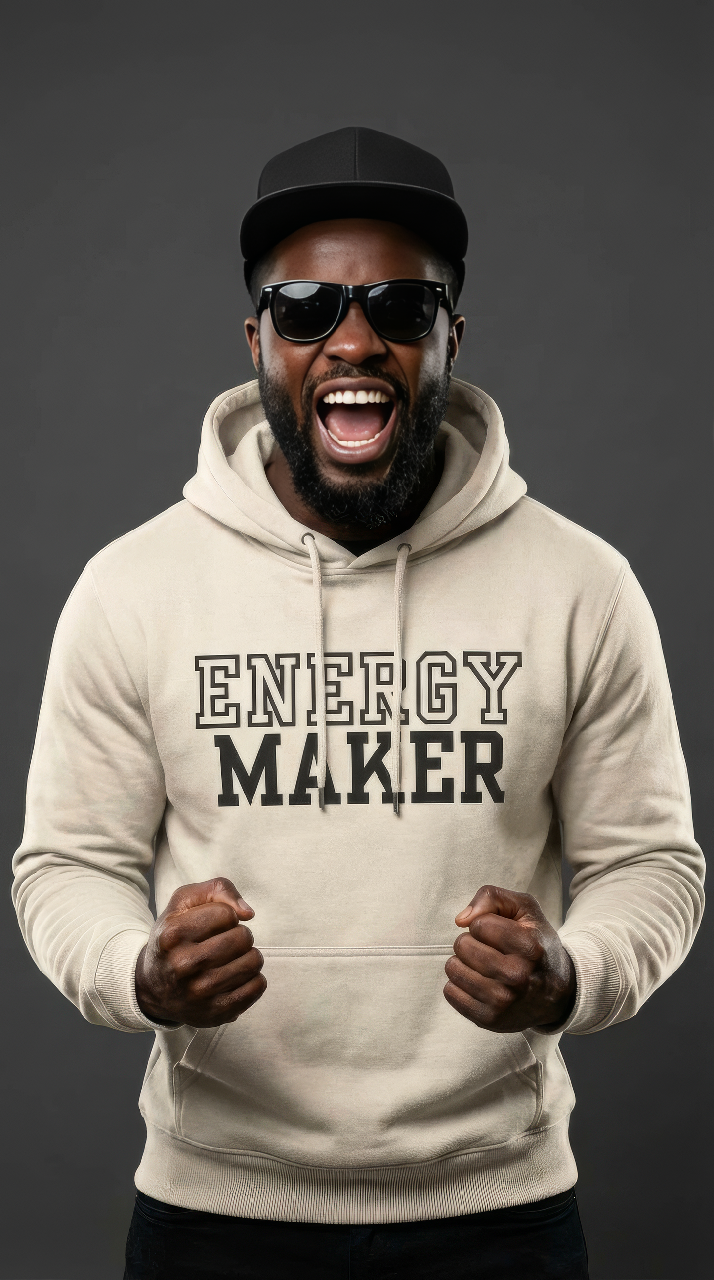 ENERGY MAKER HOODIE SAND