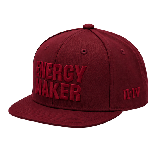 ENERGY MAKER HAT - BURGUNDY