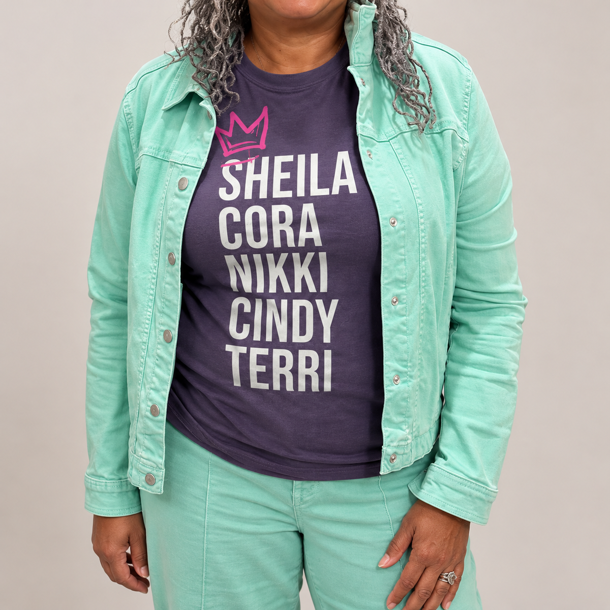 THE QUEENS OF RHYTHM - PURPLE TEE