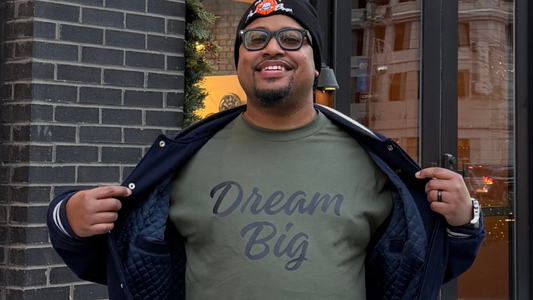 DREAM BIG LONG SLEEVE TEE - GREEN