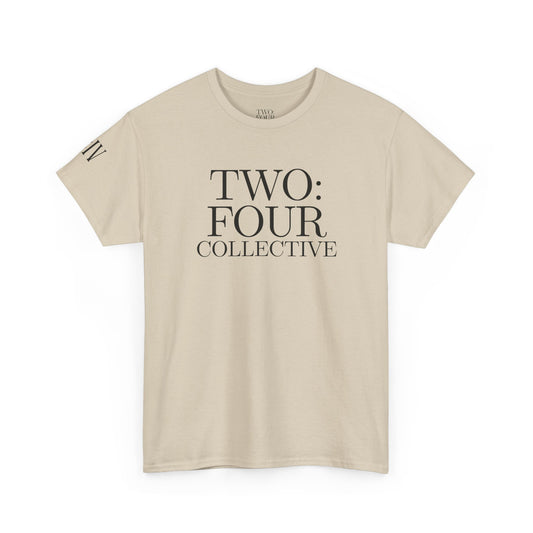 TWO FOUR COLLECTIVE CLASSIC LOGO TEE SAND