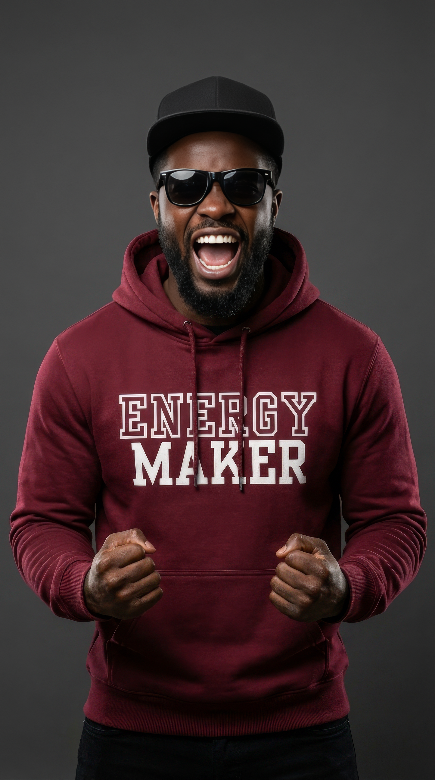 ENERGY MAKER II HOODIE BURGUNDY