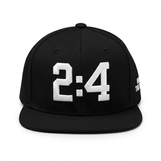 2:4 HOLD THE REST SNAPBACK BLACK