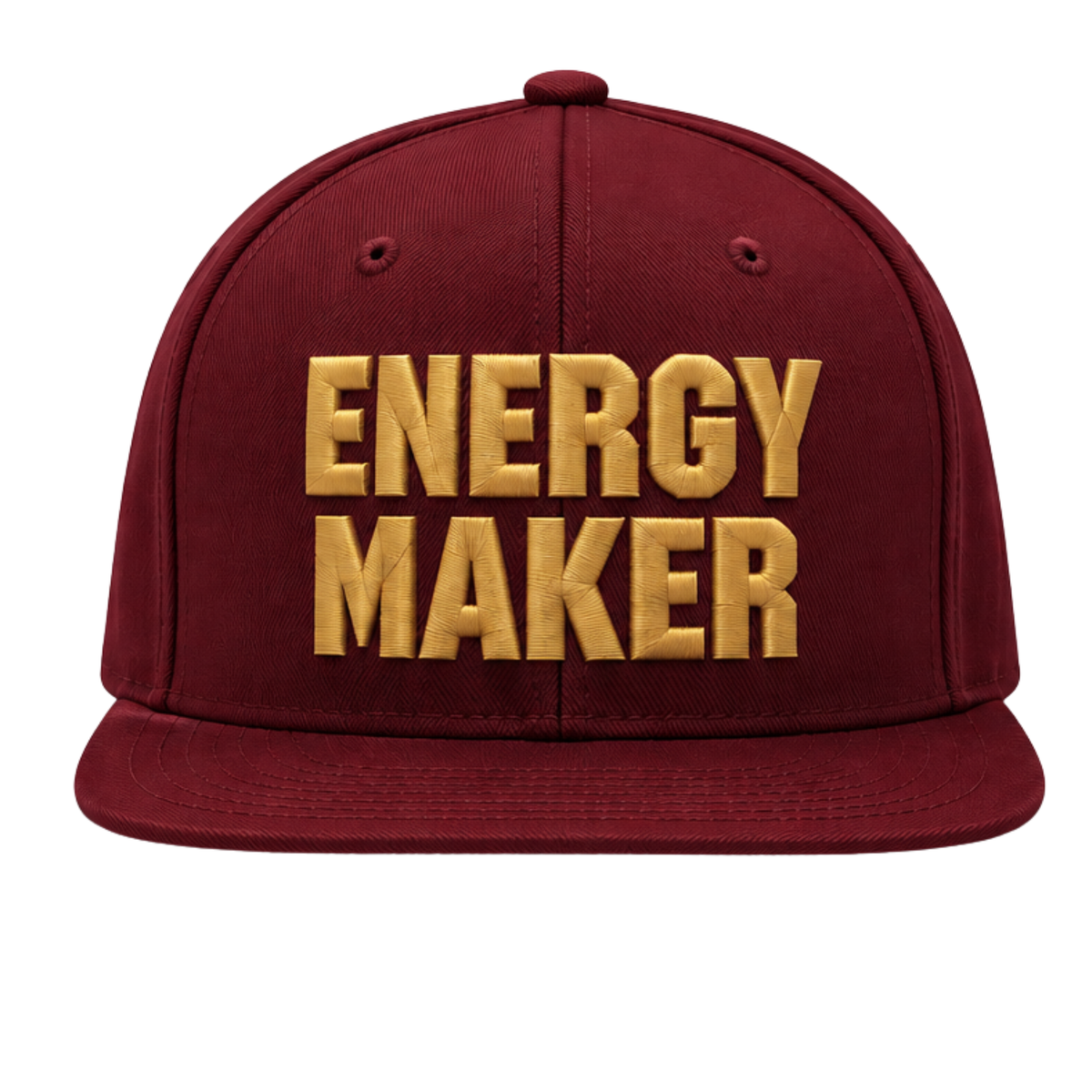 ENERGY MAKER HAT - BURGUNDY/GOLD