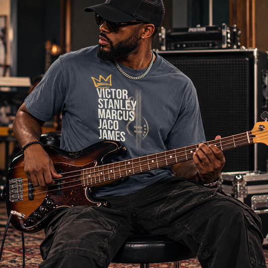 THE BASS LEGENDS - DENIM BLUE TEE