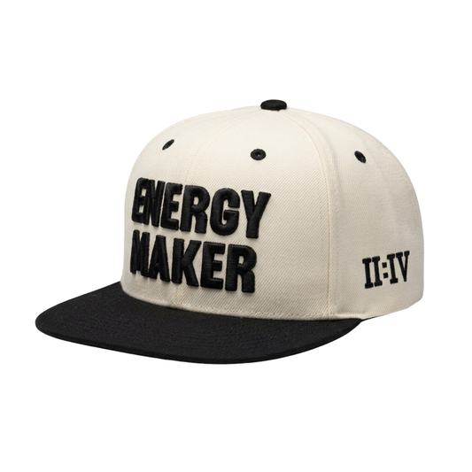 ENERGY MAKER HAT - CREAM/BLACK