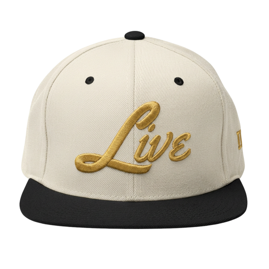 LIVE FROM ANYWHERE SNAPBACK - CREAM