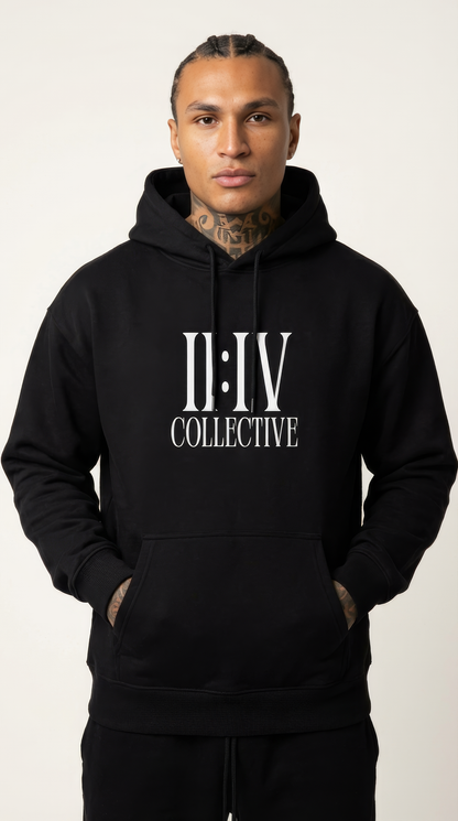 II:IV SIGNATURE LOGO HOODIE BLACK