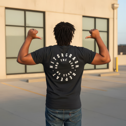 THE BEAT GOES ON TEE - BLACK